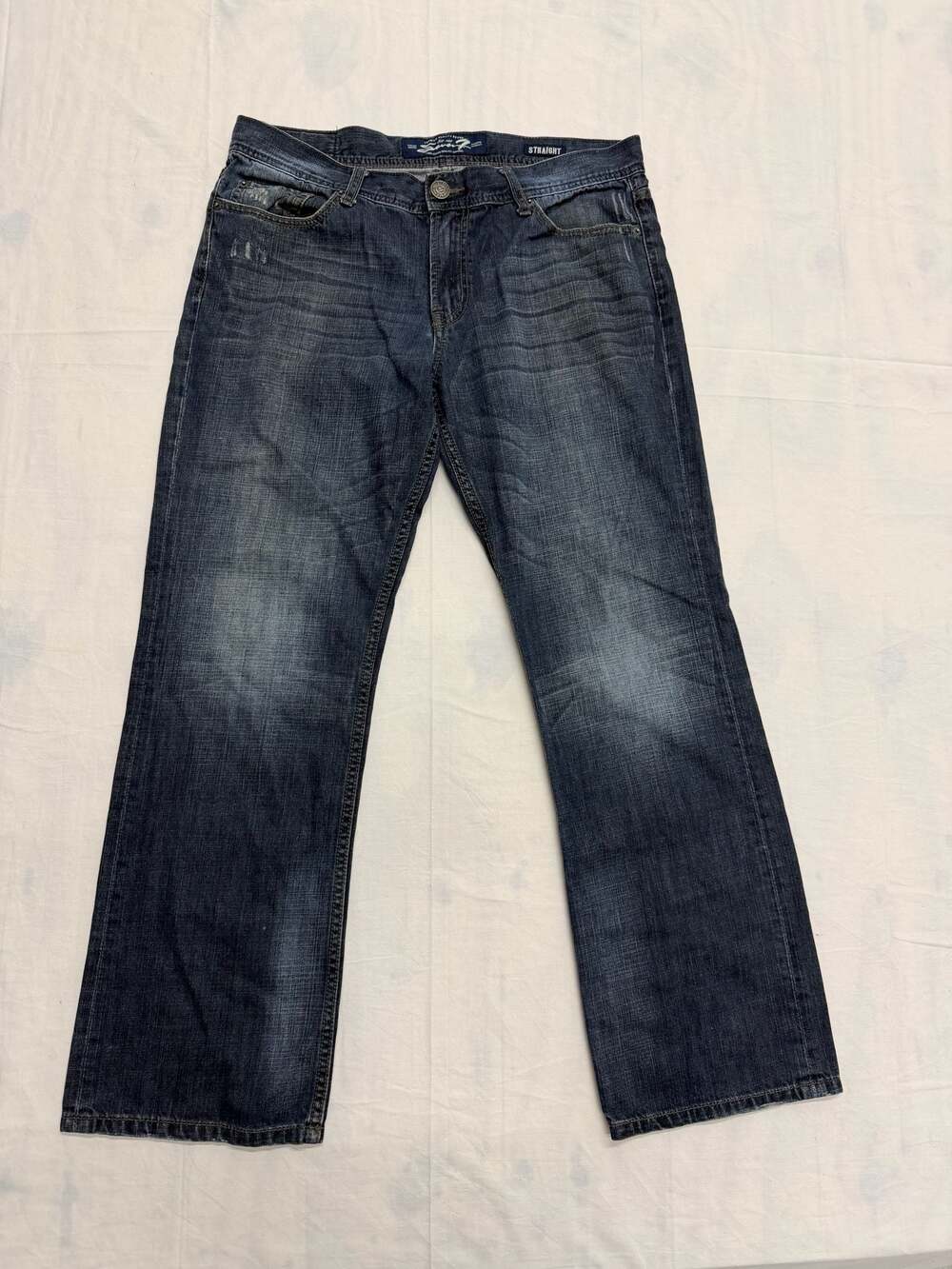 Seven7 Men's Straight Leg Denim Jeans, Size 36x32